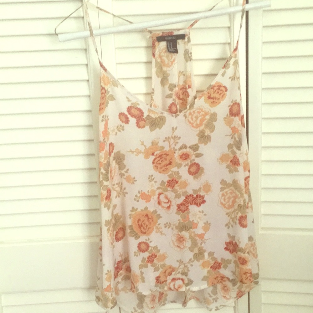 Sheer floral top